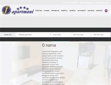 Tablet Screenshot of apartmani-kragujevac.com